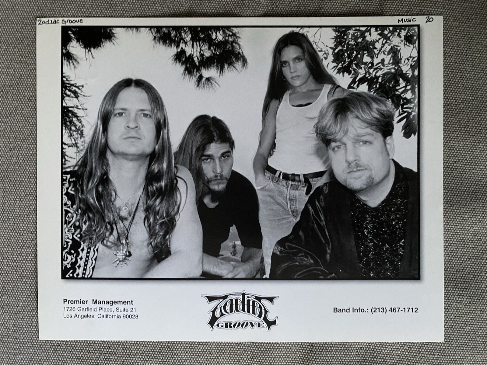 Zodiac Groove Press Photo 8x10”.