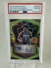 2020-21 Panini Select Neon Green Prizm Anthony Edwards Rookie Auto /99 PSA 10