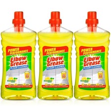 3x Elbow Grease Lemon Fresh Floor Cleaner 1L 3.73 per litre