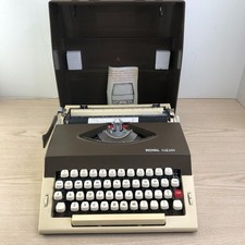 Royal Safari - Portable - Manual Typewriter Brown/tan W/top ~ Works Nicely thumbnail