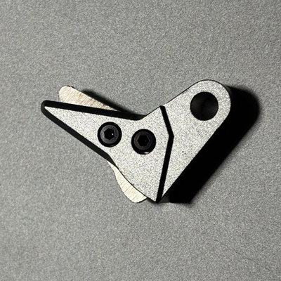 #ad Gen 3 4 Aluminum Billet Flat Trigger Shoe Silver Raw Safety Glock SJ Precision $32.99