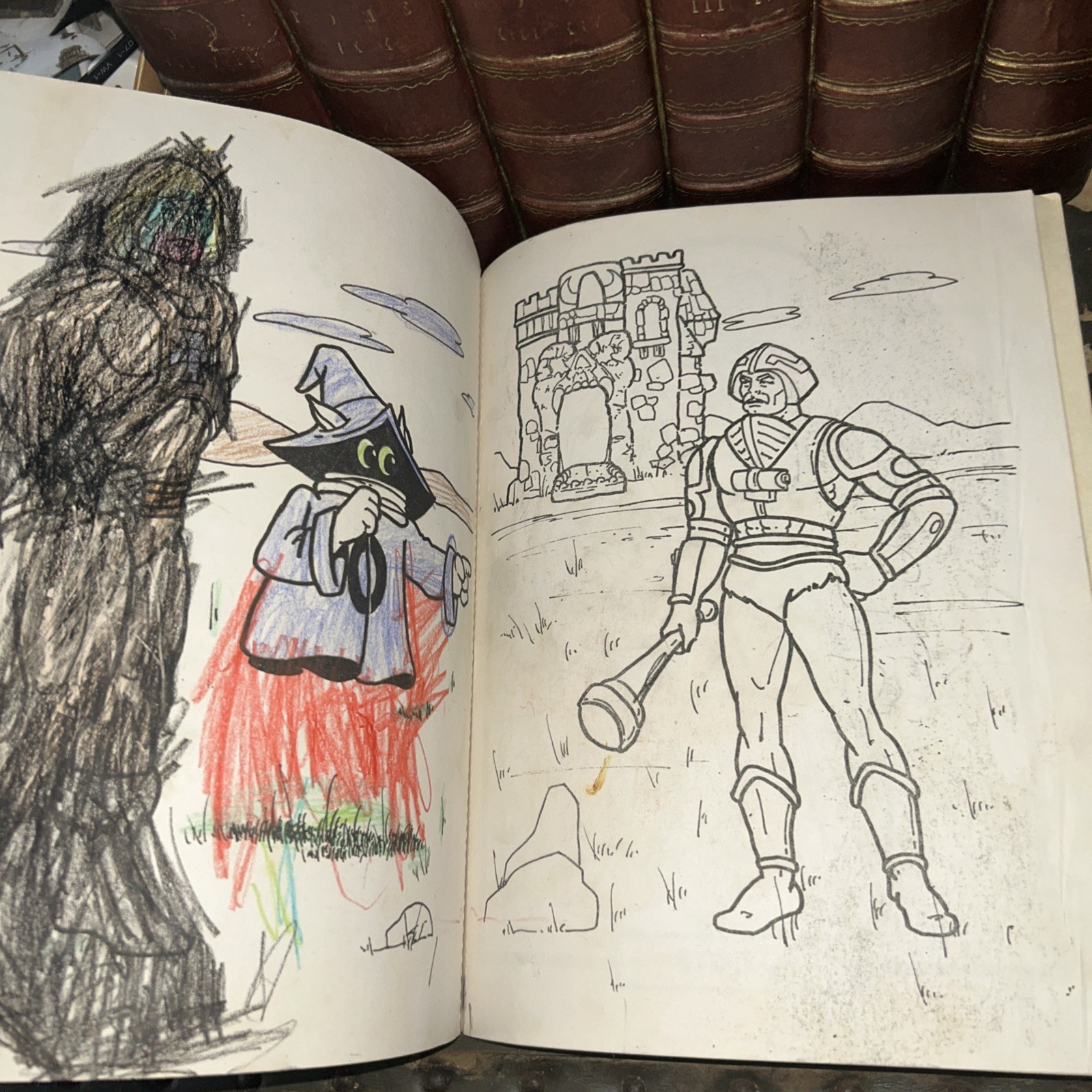 1984 Masters Of The Universe Paint With Water Used Coloring Book