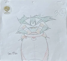 DAN RIBA rare BATMAN original PRODUCTION art SIGNED B2 Roxy Rocket BTAS COA OPD