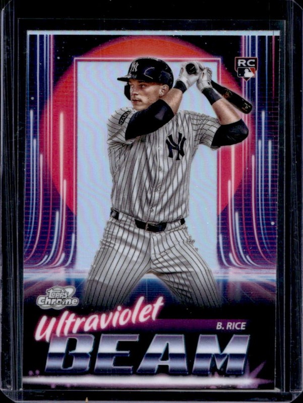 2025 Topps Cosmic Chrome Ben Rice Ultraviolet Beam RC Rookie #UB-12 Yankees