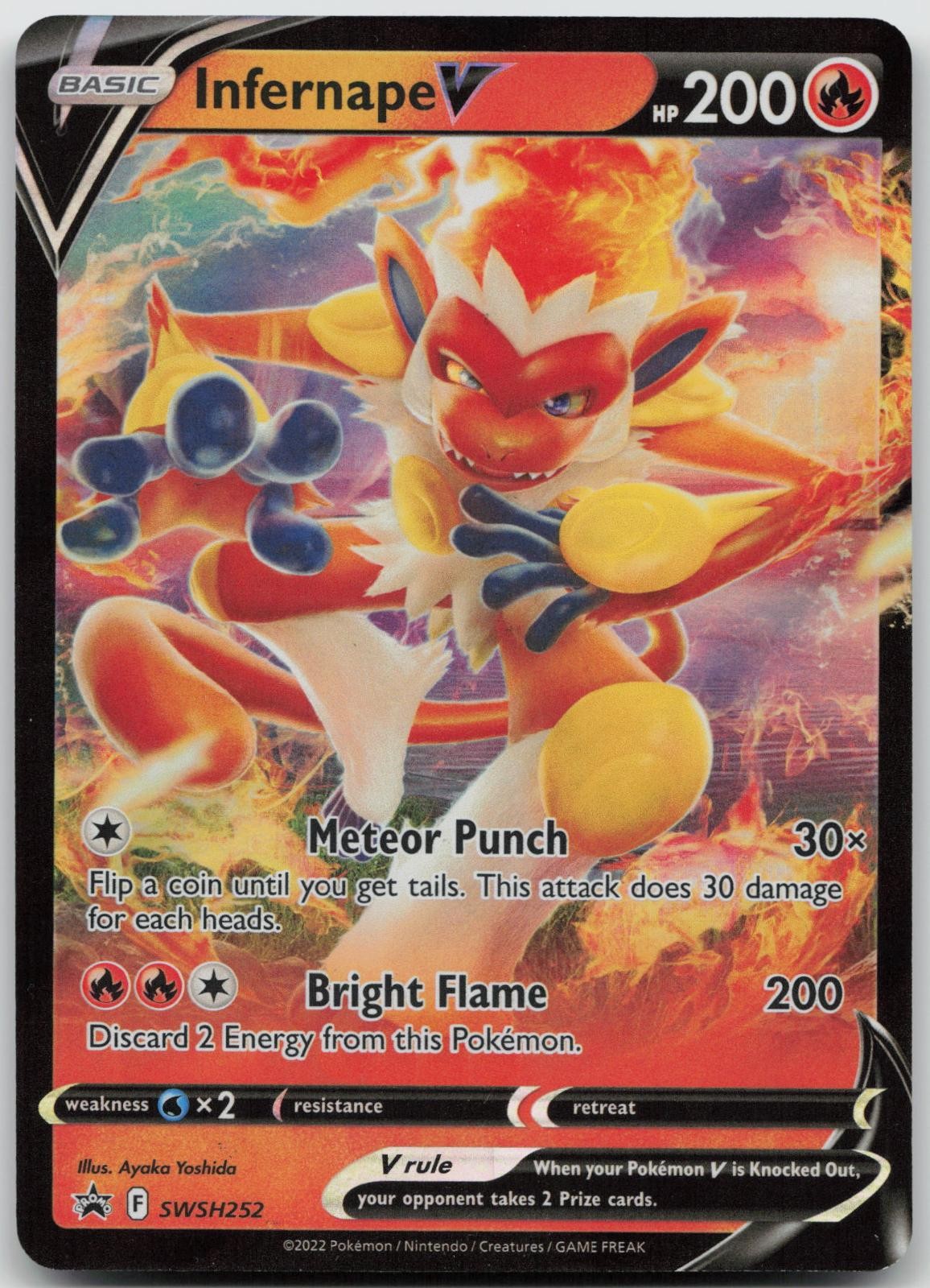 INFERNAPE V SWSH252 HOLO P SWORD & SHIELD PROMO POKEMON NEAR MINT