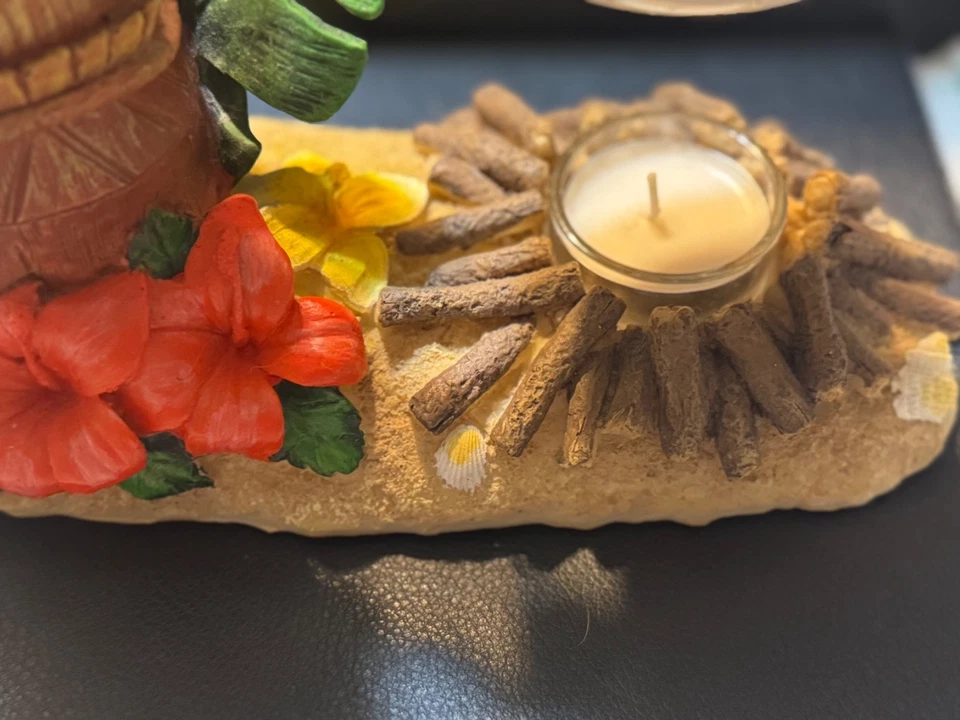 RETIRADO Yankee Candle TIKI Colgante Cera Calentador Té Luz Taza Hawaiana Tropical Foto 4 de 4