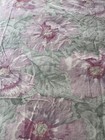 Cottagecore Floral Flannel Sheets Full Flat Pair Pink Green Martex Cotton USA — photo 2