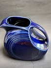 Vintage Fiesta Lg Disk Pitcher Cobalt Blue Homer Laughlin Fiestaware Water Jug