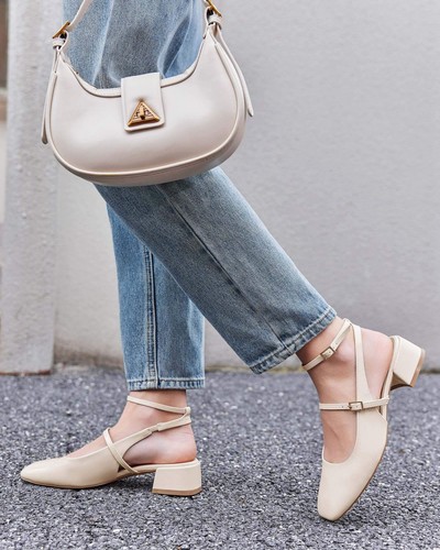 Womens Mary Jane Chunky Low Heels Closed Square Toe Ankle Strap Pumps Wedding... - Bild 9 von 9