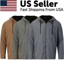 Men's Casual Padded Jacket Winter Warm Hooded Soft Comfort Coat Thick Jacket Top