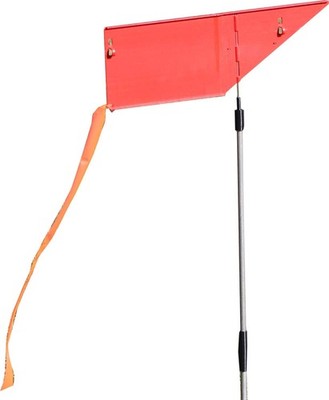 WRF Wind Reader Shooting Range Flag, USA Made, Red