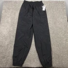 Vintage Champion Track Pants Mens XL Black Windbreaker Ankle Zip Sport Nylon NEW