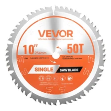 VEVOR Circular Saw Blade Wood Cutting Blade for Circular Saw 10 inch 50 Teeth