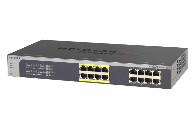 その他 NETGEAR GIRARE NETGEAR JGS516PE-100EUS 16-Port Gigabit Ethernet PoE Smart Managed