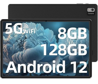 SGIN Tablet 10,1 Zoll, Android 12 Tablet PC 8GB RAM 128GB ROM (TF 512GB)