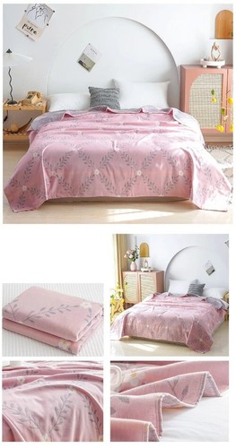 1pc 100% Cotton Blanket Jacquard Bed KidsBlankets Breathable Plaid SofaTowel - Bild 23 von 32