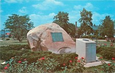 Lincoln Douglas Debate on Slavery Time Capule Ottowa Illinois Postcard