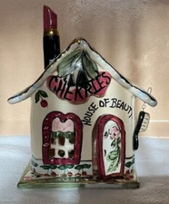 Blue Sky 2001 Heather Goldminc CHERRIES HOUSE OF BEAUTY Tea Light Candle Holder