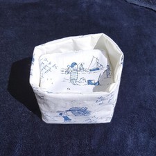 12 lingettes bébé lavables St Malo Coton/Doudou Bambou & Panière 12x10 Toilette