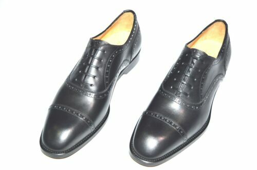 New PAOLO SCAFORA Dress Leather Luxury Shoes Size Eu 44.5 Uk  display picture 2