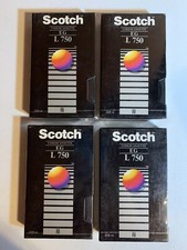 Scotch EG L-750 Betamax Blank Tape 3M sealed NOS. lot of 4