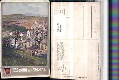 331109,Künstler AK A. Reckziegel Wien Döbling Neustift am Walde pub Deutscher Sc