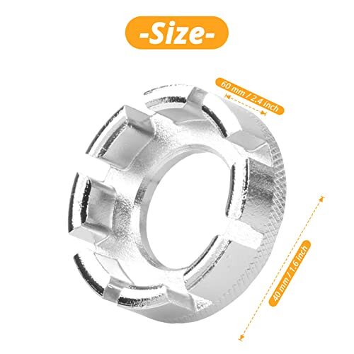 Bicycle Spoke Wrench, Hard Steel 8 Way Bike Rim Truing Tool Adjust