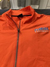 MENS NIKE JORDAN FLORIDA GATORS FOOTBALL 1/4 ZIP SWEATER TOP 2XL ORANGE NEW