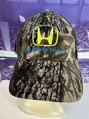 Honda Jim White Camo Realtree Hardwoods Baseball Cap Hat OSFM Toledo Ohio New - Picture 3 of 11