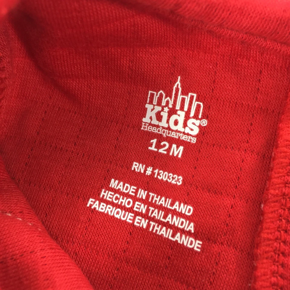 New Kids Headquarters Baby Dress Size 12 Months Red Quilted Purse Holiday Dress - Image 4 of 4