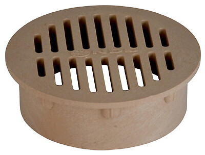 NDS 60S 6'' Round Grate, Sand - Quantity 1