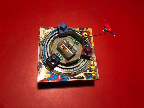Superman Toy Tin windup toy based on Honeymoon Express MECHANICAL TOY WITH MUSIC - Picture 10 of 10