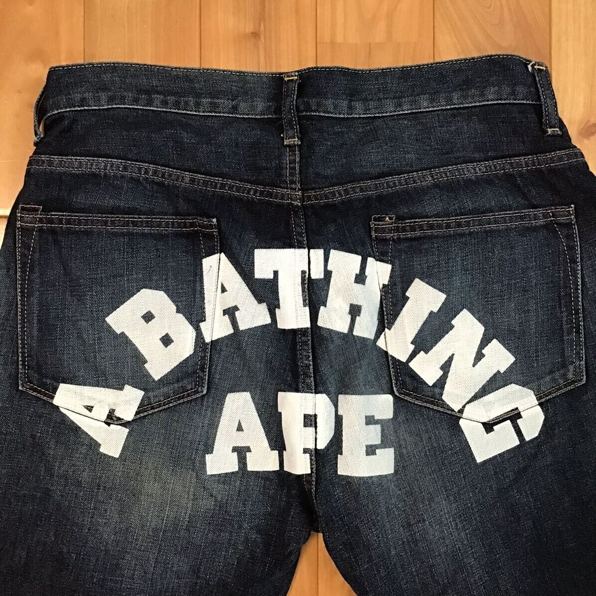 BAPE STA LOGO Denim Shorts a bathing ape star Size S | eBay