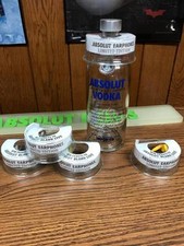 RARE ABSOLUT VODKA FULL SET OF 5 UK EARBUD TOPPER / TOPPERS -NO GUSTAFSON CHINA