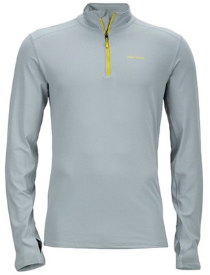 Marmot Harrier 1/2 Zip Men, Langarm-Funktionsshirt für Herren, storm