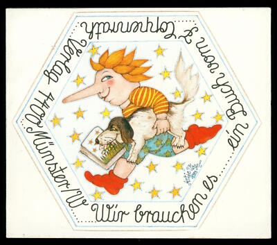 Advertising Stickers - Antje Vogel 1983 Coppenrath Verlag - 12x10cm - Vintage 80s