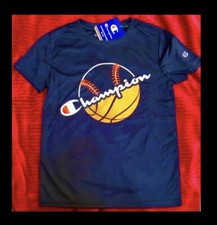 Champion Athletic Wear Boys T Shirt,Size 10/12 newest designs,Navy Blue