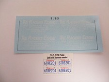 Fast Furious Racers Edge High Performance Auto Parts 118 Water Slide Decals