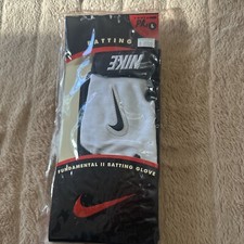 Nike Pair Batting Gloves Youth Large White New
