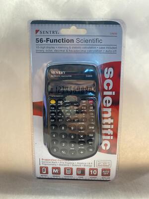 Sentry Industries Inc. 56-Function Scientific Calculator, Black New