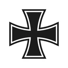 German Cross Iron cross  Vinyl Decal Cross symbol Sticker