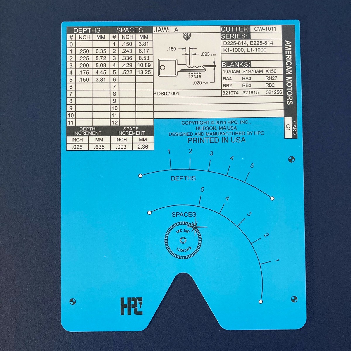 New HPC Replacement Code Cards for 1200 CMB Blitz - Free Shipping