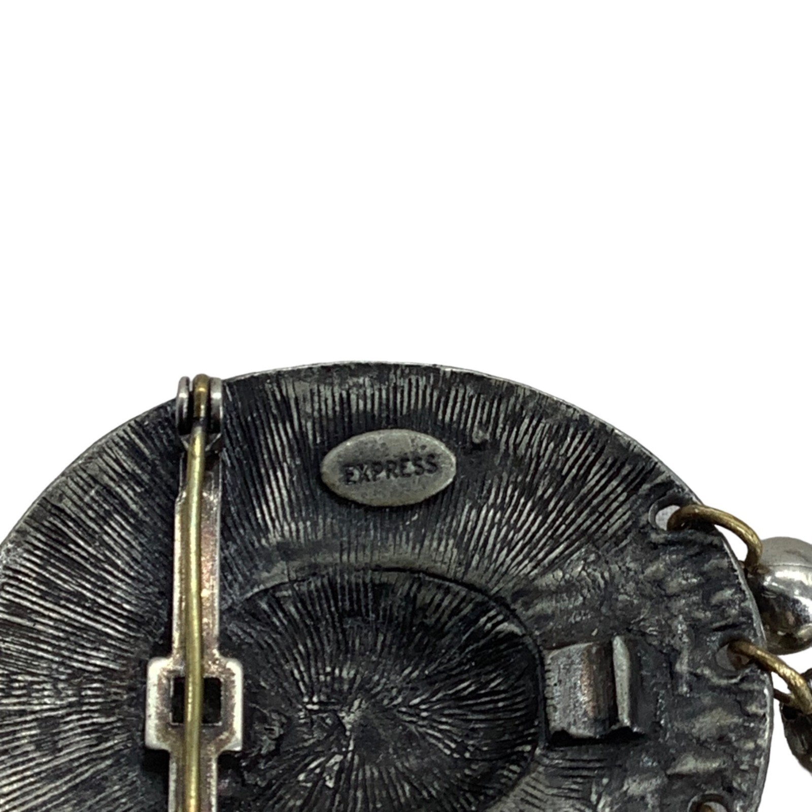 Express Oval Aztec Pattern Dangling Brooch Costum… - image 3