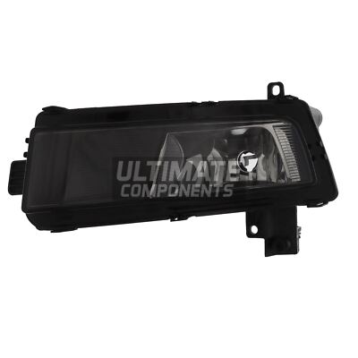 VW Touran 5T 2017-> Fog Light Front Spot Lamp Black Passenger Side Left