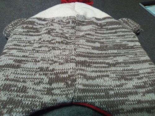 Ladies Knit Sock Monkey Beanie Skull Cap w/ Embroidery & Button Eyes One Size ๐ต - Picture 11 of 11