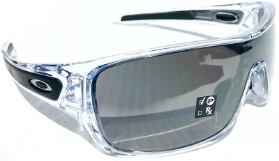 NEW* Oakley TURBINE ROTOR Clear & Black POLARIZED PRIZM Black