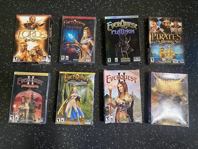 Rare Everquest pc game collection.  new sealed/shrink-wrapped. SOE copies.
