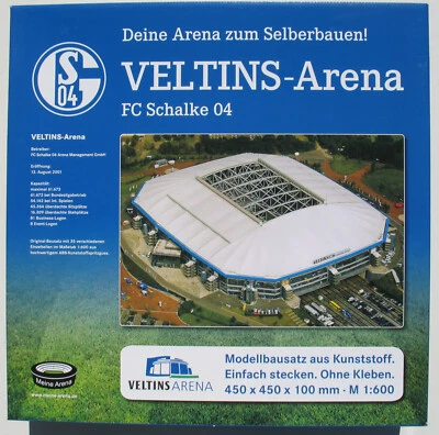SÜDGIPFEL VELTINS-Arena FC Schalke 04 Fußball Stadion 1:600 Kunststoff Modell Bausatz Kit