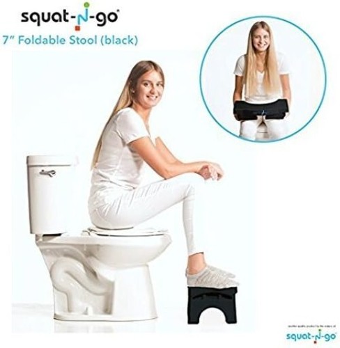 7” Foldable Toilet Stool - Compact Squatting Stool for Healthier Bowel Movements - Picture 5 of 10