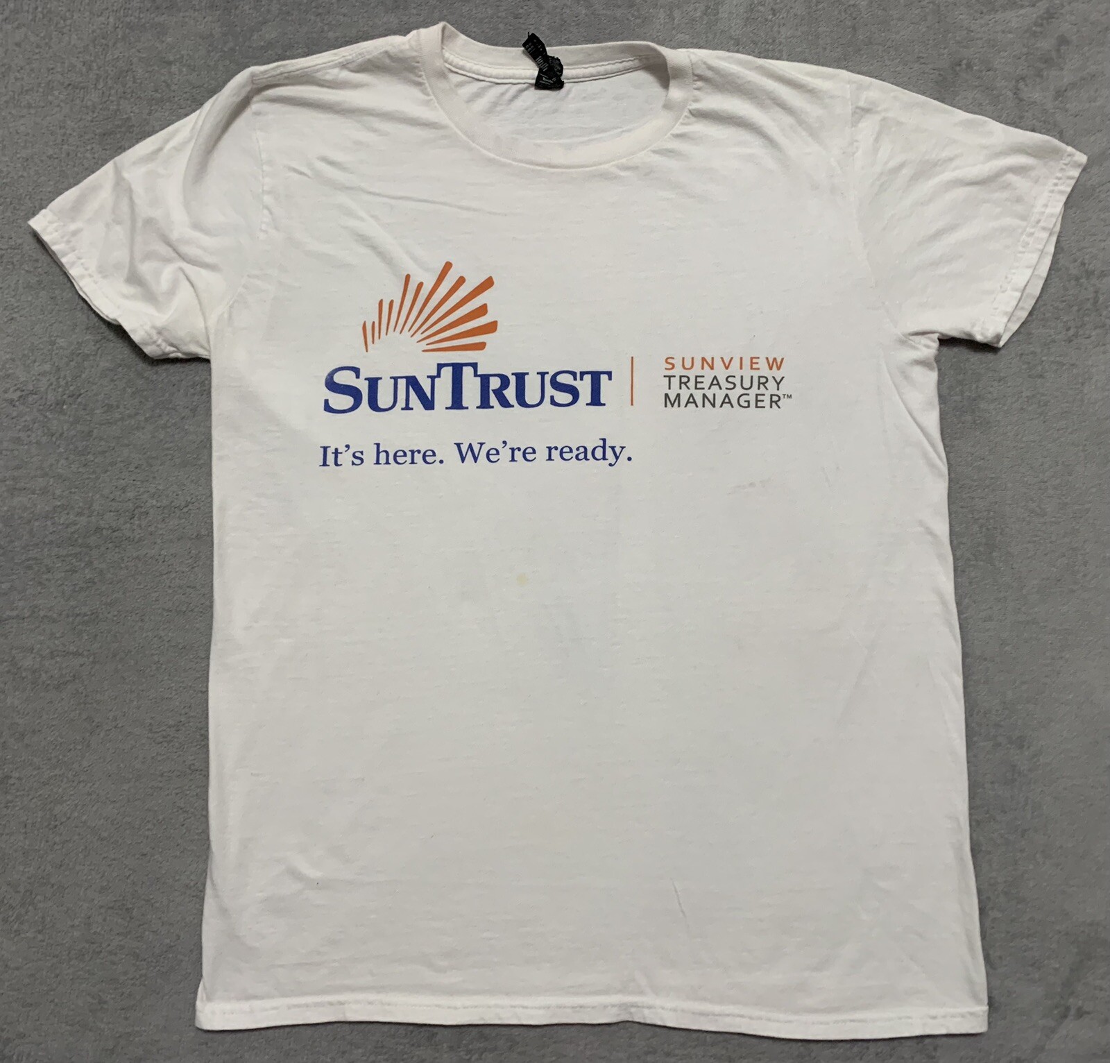 COACH Sun Trust Dipendente Manager Uniforme T Shirt Uomo M Medium Bianco Abbigliamento da Lavoro